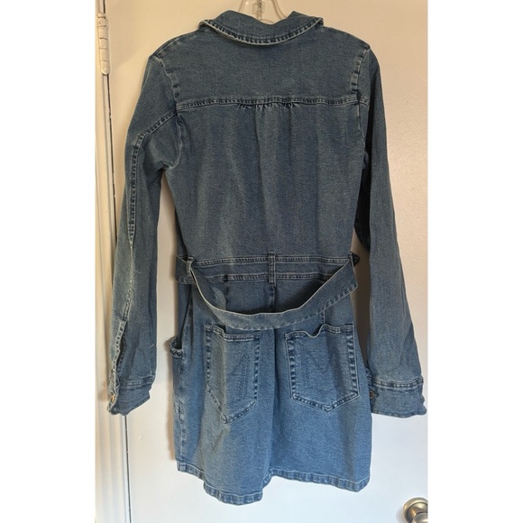 SHOW ME YOUR MUMU WOMEN'S OUTLAW MEDIUM WASH DENIM MINI DRESS Size XL - Picture 7 of 8